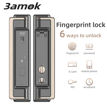 3amok Biometric Fingerprint door Lock Security Intelligent Smart Lock Password ID Card Unlock home security Electronic Door Lock
3amok Biometric Fingerprint door Lock Security Intelligent Smart Lock Password ID Card Unlock home security Electronic Door Lock
