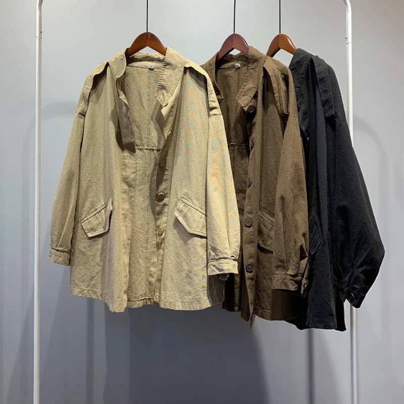 Mooirue 2019 Autumn Korean Style Loose Lazy Long Windbreaker Tooling Casual Jacket
Mooirue 2019 Autumn Korean Style Loose Lazy Long Windbreaker Tooling Casual Jacket