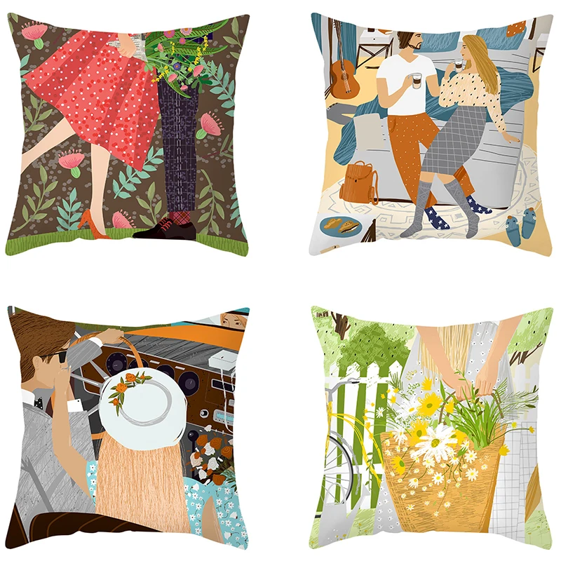 TimiWan'er Valentine's Decorating Pillow Covers 18x18 inches Set of 4 for Home Decor Dancing Lovers Throw Pillow Cushion Cases
TimiWan'er Valentine's Decorating Pillow Covers 18x18 inches Set of 4 for Home Decor Dancing Lovers Throw Pillow Cushion Cases