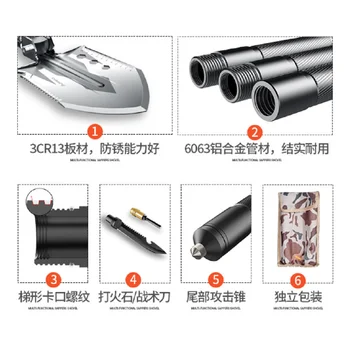 Mini Camping Shovels Multifunctional Military Folding Shovel Outdoor Survival Pocket Tools Garden Camping 
Mini Camping Shovels Multifunctional Military Folding Shovel Outdoor Survival Pocket Tools Garden Camping