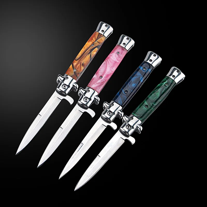 AKC folding knife rainbow 7 colors optional fixed blade 400C wooden handle collection gift EDC protection tool
AKC folding knife rainbow 7 colors optional fixed blade 400C wooden handle collection gift EDC protection tool