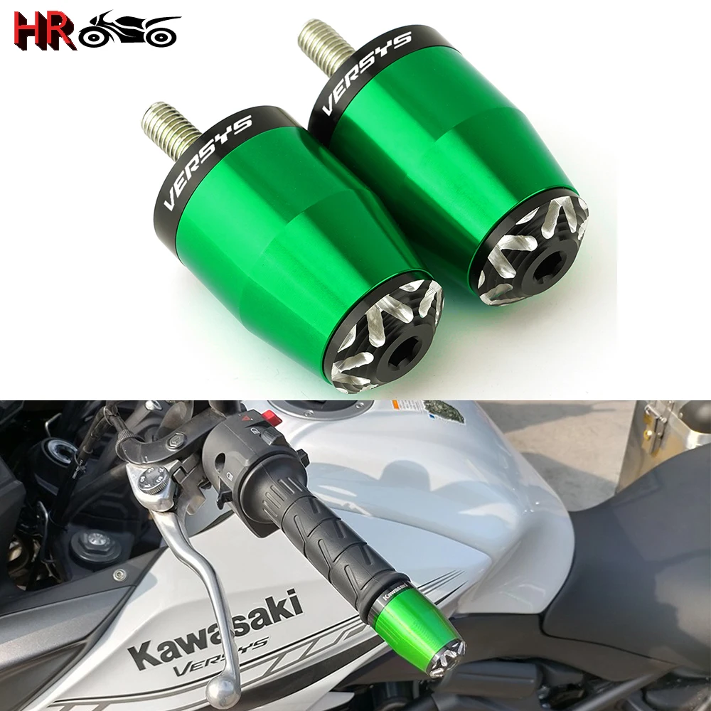 

Motorcycle CNC Accessories Handlebar Grips Handle Bar Ends Plug For KAWASAKI VERSYS 650 1000 X300 2008-2021 VERSYS650 VERSYS1000