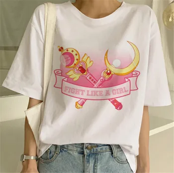 Sailor Moon Kawaii Aesthetic T Shirt Women Harajuku New Short Sleeve 90s Ulzzang T-Shirt Cute Cat Tshirt Cartoon Top Tees Female
Sailor Moon Kawaii Aesthetic T Shirt Women Harajuku New Short Sleeve 90s Ulzzang T-Shirt Cute Cat Tshirt Cartoon Top Tees Female