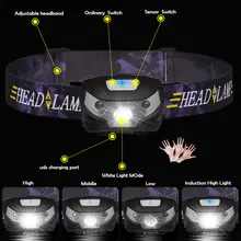 Powerfull 6000Lms LED Headlamp Rechargeable Body Motion Sensor Headlight Camping Flashlight Head Light Torch Lamp With USB
Powerfull 6000Lms LED Headlamp Rechargeable Body Motion Sensor Headlight Camping Flashlight Head Light Torch Lamp With USB