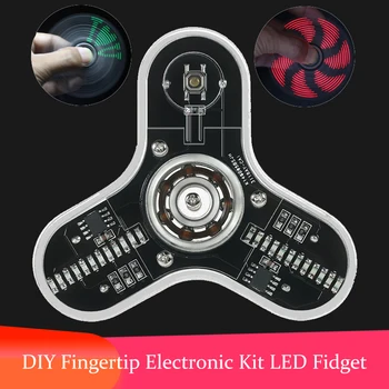 Fingertip DIY rotating LED display Three-leaf Fingertip gyro kit fun welding Kit ED Fidget Spinner
Fingertip DIY rotating LED display Three-leaf Fingertip gyro kit fun welding Kit ED Fidget Spinner