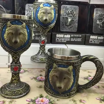 Free Shipping 1Piece Wolf Beer Mug Cool Celtic Resin Stainless Steel 3D Wolf Goblet Drinkware Mug Gothic Dinner Party Decor
Free Shipping 1Piece Wolf Beer Mug Cool Celtic Resin Stainless Steel 3D Wolf Goblet Drinkware Mug Gothic Dinner Party Decor