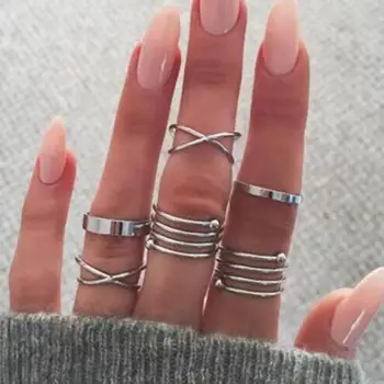 Set 2020 New Fashion Pop Glamour Gold And Ring Knuckle Set For Women's Ring 6 Piece Set Of Best Selling Ring Wholesale
Set 2020 New Fashion Pop Glamour Gold And Ring Knuckle Set For Women's Ring 6 Piece Set Of Best Selling Ring Wholesale