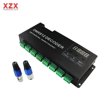 DMX512 24Channel Controller For RGBW Led Strip Tape Light Decoder Digital Display Dimming Driver Decoder DC5-24V 3A*24CH
DMX512 24Channel Controller For RGBW Led Strip Tape Light Decoder Digital Display Dimming Driver Decoder DC5-24V 3A*24CH