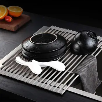Dish Drying Rack, Roll Up Dish Drainer Rack for Kitchen Sink, Silicone Foldable Over Sink Dishes Drying Rack, Gray
Dish Drying Rack, Roll Up Dish Drainer Rack for Kitchen Sink, Silicone Foldable Over Sink Dishes Drying Rack, Gray