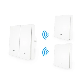 1pcs WiFi Smart Push Button Switch RF 433 Wall Panel Transmitter Kit Smart life Tuya App Remote Control Works
1pcs WiFi Smart Push Button Switch RF 433 Wall Panel Transmitter Kit Smart life Tuya App Remote Control Works