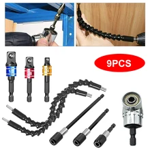 9PCS Impact Grade Power Driver Hex Shank Sockets Adapter Set with 105 Degree Right Angle Drill Flexible Shaft Extension DIY Tool
9PCS Impact Grade Power Driver Hex Shank Sockets Adapter Set with 105 Degree Right Angle Drill Flexible Shaft Extension DIY Tool