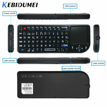Kebidumei RF Mini Wireless Keyboards Air Mouse 2.4G Handheld Touchpad For Gaming For Phone Smart TV Box Android 2.4G
Kebidumei RF Mini Wireless Keyboards Air Mouse 2.4G Handheld Touchpad For Gaming For Phone Smart TV Box Android 2.4G