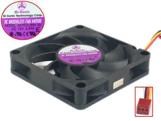 Кулер Bi-Sonic BS701512HH 03 для сервера, 12 В постоянного тока, 0,34 А, 70x70x15 мм, 3-проводной
Кулер Bi-Sonic BS701512HH 03 для сервера, 12 В постоянного тока, 0,34 А, 70x70x15 мм, 3-проводной