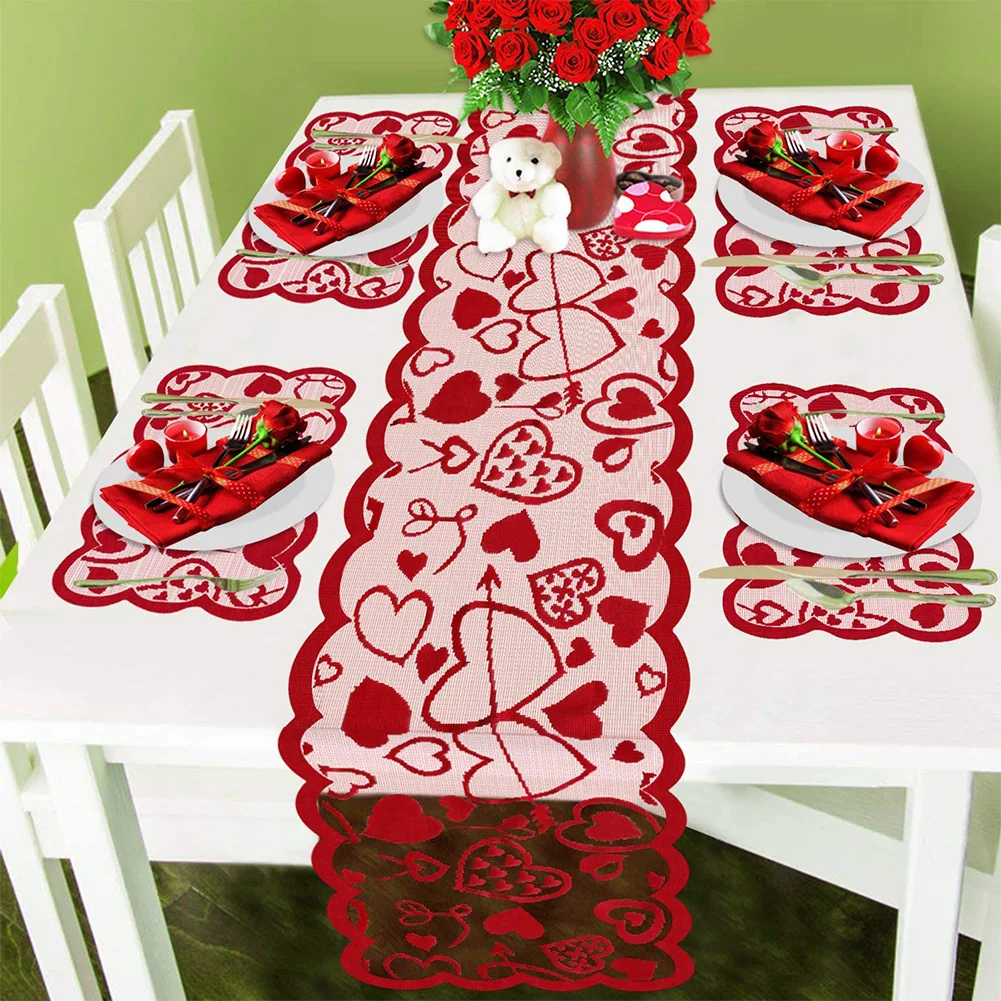 Table Runner Red Lace Tablecloth And Placemat Topper Fireplace Rectangle Table Decoration For Home Decor Valentines Day Gift
Table Runner Red Lace Tablecloth And Placemat Topper Fireplace Rectangle Table Decoration For Home Decor Valentines Day Gift