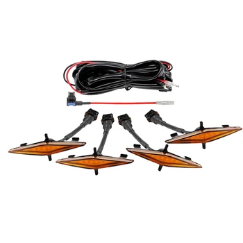 4 PCS Led Amber Lights for Toyota 4Runner TRD Pro 2014-2019 Grille, Including SR5, TRD Off-Road, Limited, TRD Pro
4 PCS Led Amber Lights for Toyota 4Runner TRD Pro 2014-2019 Grille, Including SR5, TRD Off-Road, Limited, TRD Pro