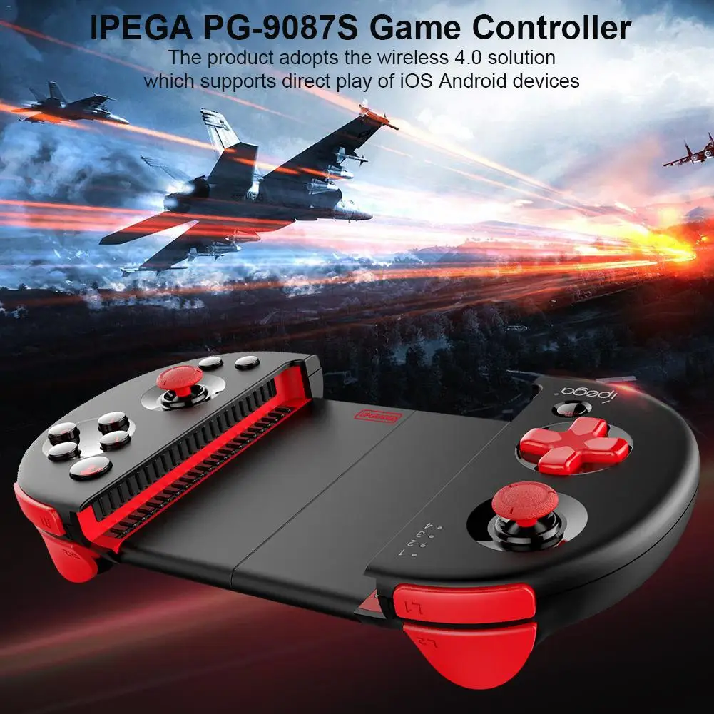 IPEGA PG-9087S Retractable Wireless Bluetooth Android IOS Direct Joystick Game Controller for PUGB Red Warrior Handle King
IPEGA PG-9087S Retractable Wireless Bluetooth Android IOS Direct Joystick Game Controller for PUGB Red Warrior Handle King