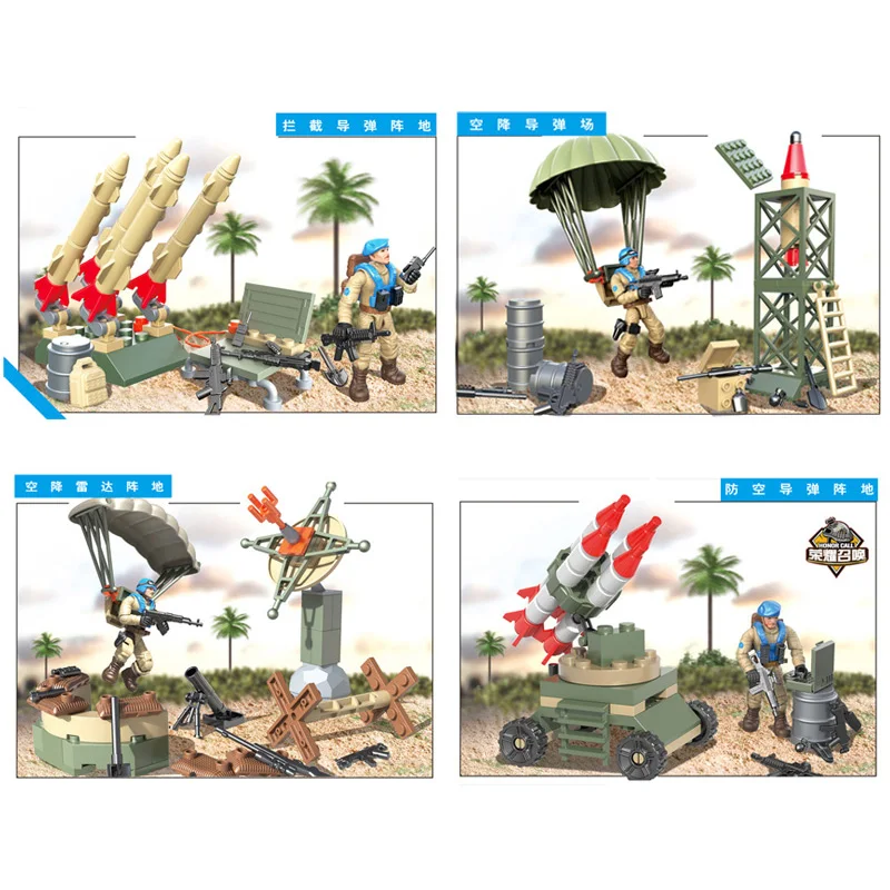 

Military Action Figures 1:35 Scale United Nations Peacekeeping Anti Terrorism Special Forces Mega Block Weapon Scenes Bricks Toy