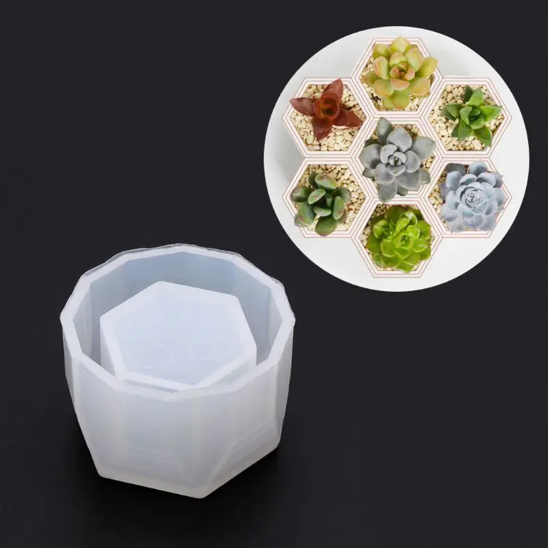 Small Hexagon Flowerpot Silicone Mould Storage Box DIY Handmade Making Crafts Crystal Epoxy Mold B95F
Small Hexagon Flowerpot Silicone Mould Storage Box DIY Handmade Making Crafts Crystal Epoxy Mold B95F
