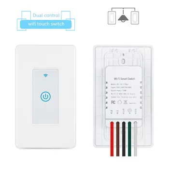 US standard smart switch wifi tuya light switch Dual control remote Voice timer switch alexa google Home
US standard smart switch wifi tuya light switch Dual control remote Voice timer switch alexa google Home
