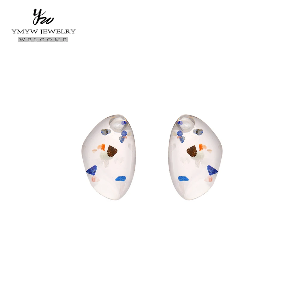 YMYW Exquisite Transparent Resin Acetic Acid Acrylic Stud Earrings Irregular Geometric Colorful Random Earrings for Women Bijoux
YMYW Exquisite Transparent Resin Acetic Acid Acrylic Stud Earrings Irregular Geometric Colorful Random Earrings for Women Bijoux