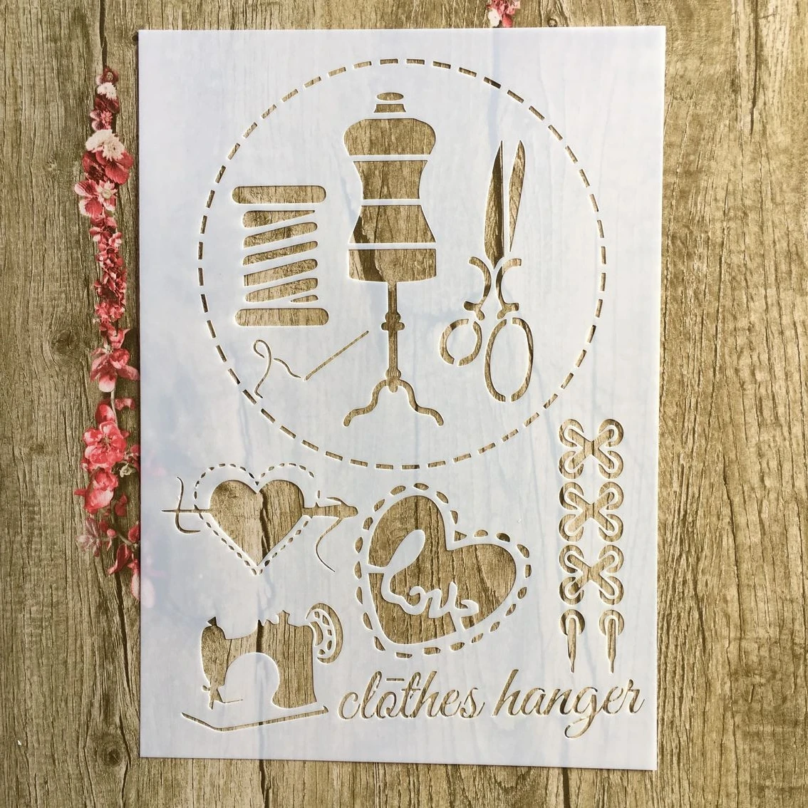29 * 21cm Sewing machine scissors DIY Stencils Wall Painting Scrapbook Coloring Embossing Album Decorative Paper Card Template
29 * 21cm Sewing machine scissors DIY Stencils Wall Painting Scrapbook Coloring Embossing Album Decorative Paper Card Template