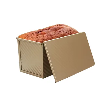 

Rectangular Loaf Pan Carbon Steel Non-stick Coating Cover Toast Box Mold Bread Mould Eco-Friendly Baking Tools for Cakes