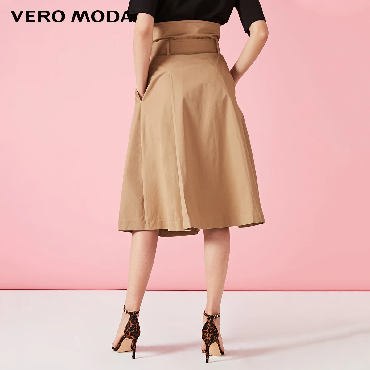 Женская двубортная Юбка со шнуровкой на талии Vero Moda | 319216536|Юбки|
