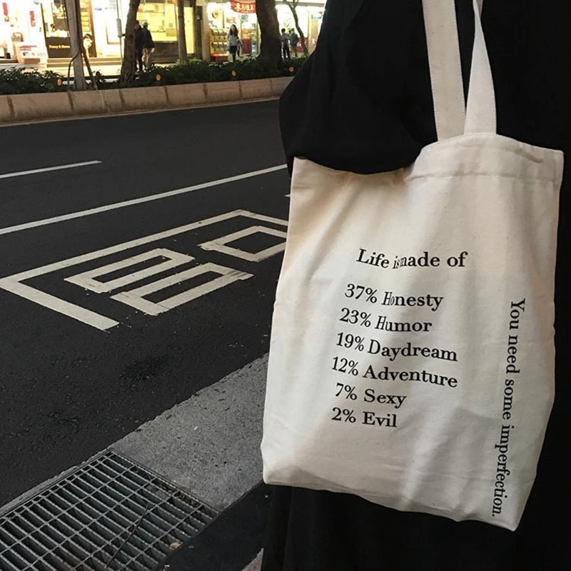 Life canvas Shopping Bag Female Canvas Cloth Shoulder Bag Environmental Storage Handbag Reusable Foldable Eco Grocery Totes
Life canvas Shopping Bag Female Canvas Cloth Shoulder Bag Environmental Storage Handbag Reusable Foldable Eco Grocery Totes
