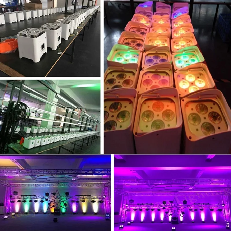 4pcs rgbwauv 6 in 1 wireless dmx led par light (2)