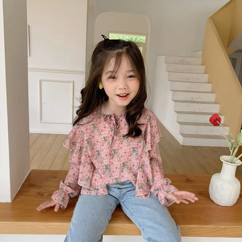 Spring 2020 fashion girls chiffon Floral blouses 2-7 years kids loose casual Tops clothes
Spring 2020 fashion girls chiffon Floral blouses 2-7 years kids loose casual Tops clothes