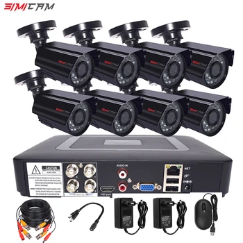 SIMICAM 8CH 4CH 720P/1080P AHD security Camera CCTV System DVR Kit CCTV waterproof Outdoor home HDVideo Surveillance System HDD
SIMICAM 8CH 4CH 720P/1080P AHD security Camera CCTV System DVR Kit CCTV waterproof Outdoor home HDVideo Surveillance System HDD