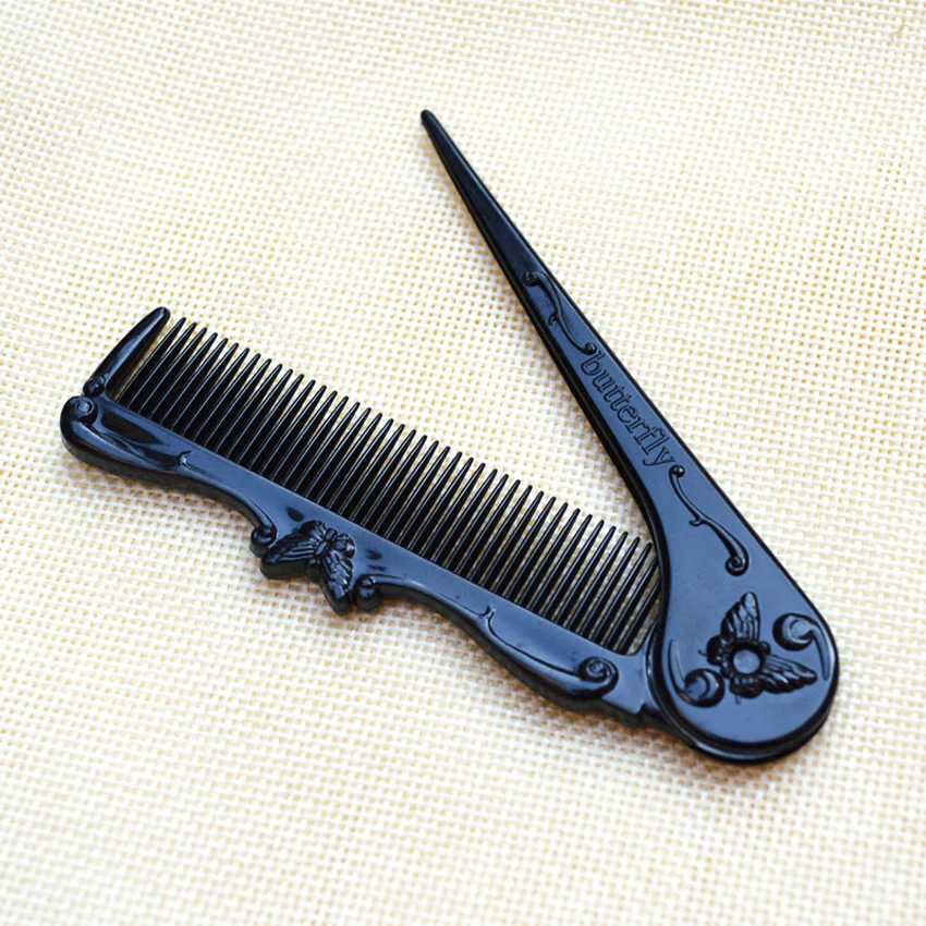 Карманная расческа для волос гребень с бабочкой складная классический дизайн