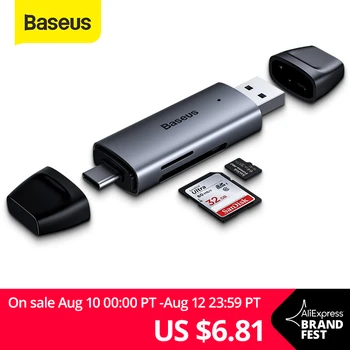 Baseus Card Reader Type C USB 3.0 to USB Micro SD TF Cardreader Adapter for Laptop Acessories Multi Smart Memory Card Reader
Baseus Card Reader Type C USB 3.0 to USB Micro SD TF Cardreader Adapter for Laptop Acessories Multi Smart Memory Card Reader
