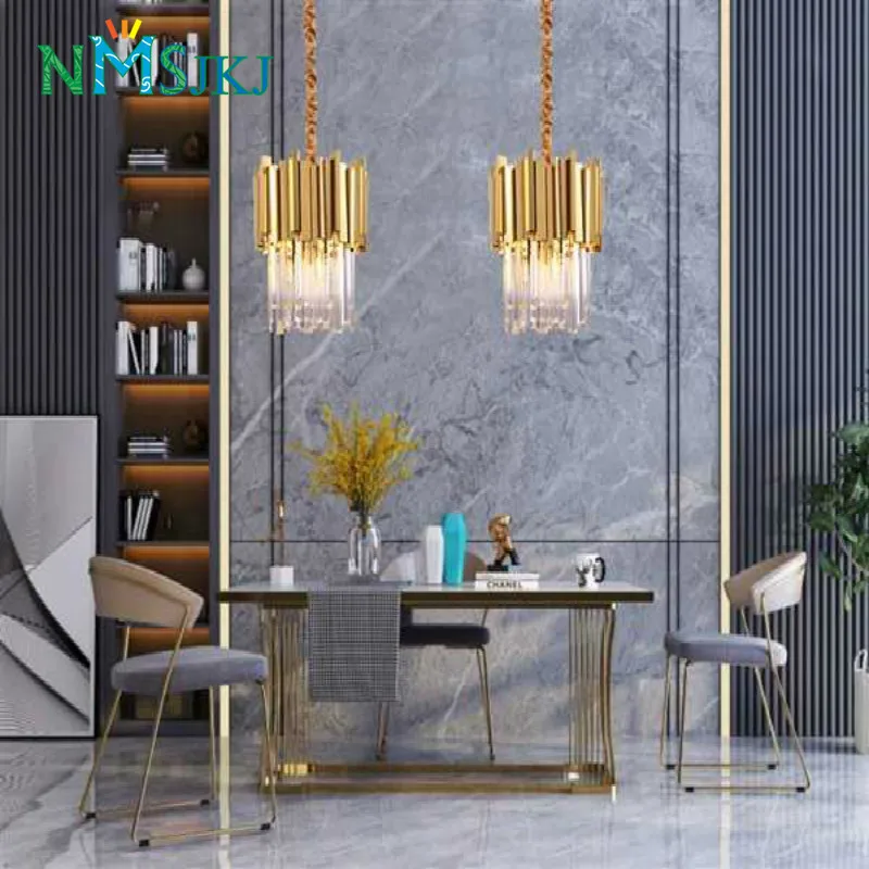 Modern Crystal Pendant Lighting Dining Room Kitchen Bedroom Loft Gold/Chrome Light Fixtures
Modern Crystal Pendant Lighting Dining Room Kitchen Bedroom Loft Gold/Chrome Light Fixtures