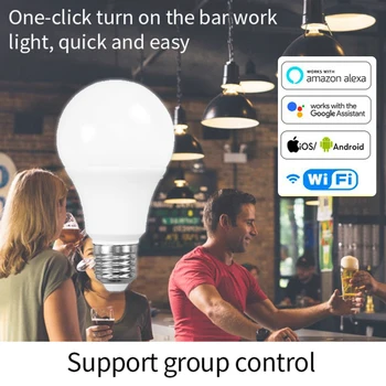 App Operate Alexa Google Assistant Control RGB+White+CCT Wake up Smart Lamp Night Light Dimmable WiFi Smart Light Bulb LED Lamp
App Operate Alexa Google Assistant Control RGB+White+CCT Wake up Smart Lamp Night Light Dimmable WiFi Smart Light Bulb LED Lamp