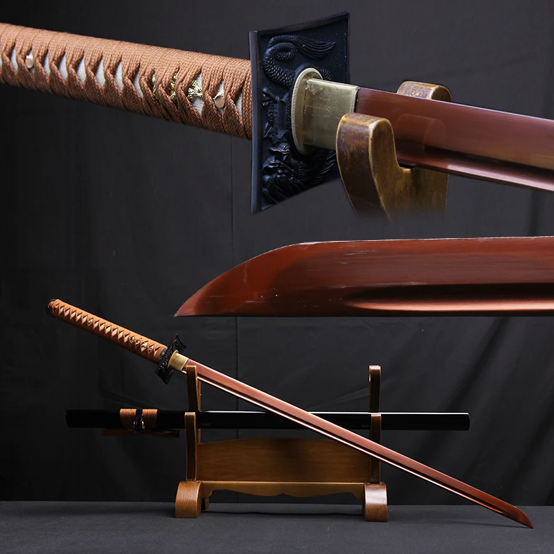Handforged high carbon steel Real Espadas katana Japanese Samurai Sharp Edge Dragon Guard swords plating red blade matal crafts
Handforged high carbon steel Real Espadas katana Japanese Samurai Sharp Edge Dragon Guard swords plating red blade matal crafts