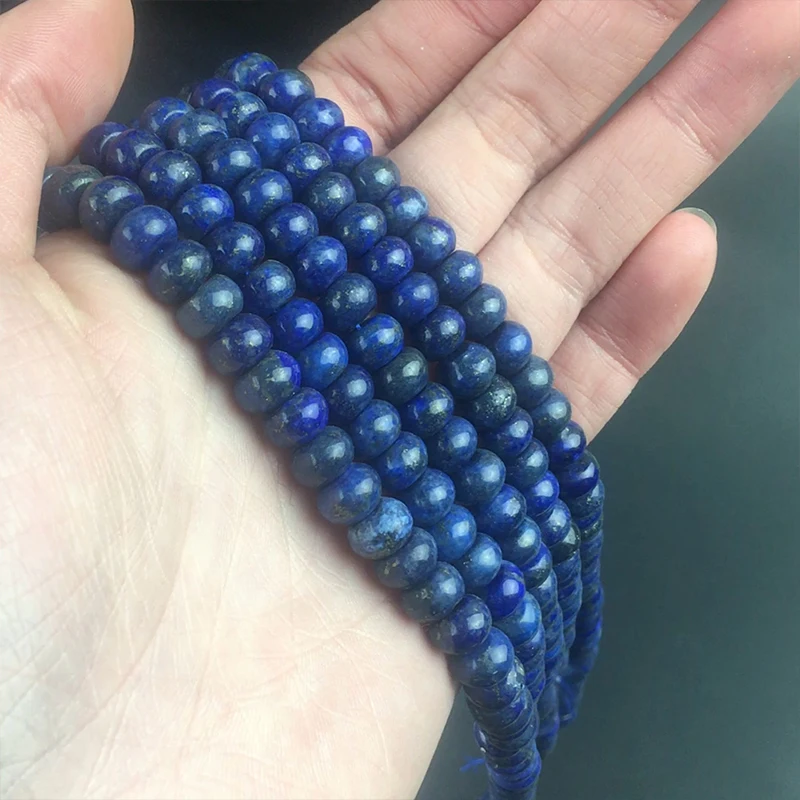Natural Lapis lazuli Rondelle Stone Beads Round Loose Spacer Beads For Jewelry Making Bracelet Charms Accessories 15" 4/6/8mm 
Natural Lapis lazuli Rondelle Stone Beads Round Loose Spacer Beads For Jewelry Making Bracelet Charms Accessories 15" 4/6/8mm