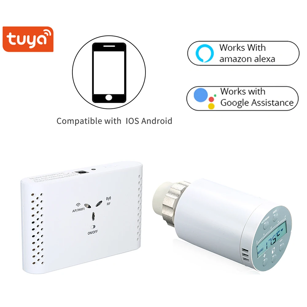 SEA801-WIFI Programmable Thermostat Temperature Controller Receiver and TRV Thermostatic Radiator Valve for Heating Gas Boiler
SEA801-WIFI Programmable Thermostat Temperature Controller Receiver and TRV Thermostatic Radiator Valve for Heating Gas Boiler