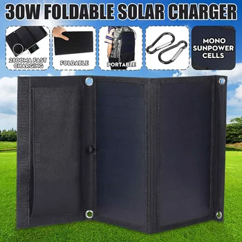 LEORY Sunpower 30W 5V Foldable Solar Panel Charger Solar Power Bank Dual USB Camouflage Backpack Camping Hiking for phone
LEORY Sunpower 30W 5V Foldable Solar Panel Charger Solar Power Bank Dual USB Camouflage Backpack Camping Hiking for phone