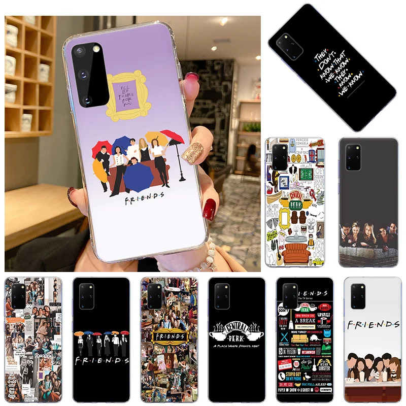 Мягкий ТПУ чехол для телефона Friends Central PERK Coffee Samsung Galaxy S21 Ultra S20 FE 5G S10 Lite S8 S9 Note 20 10 Plus