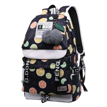 FengDong Female Backpack Fashion School Backpack Usb School Bags Backpack Plush Ball Bag 
FengDong Female Backpack Fashion School Backpack Usb School Bags Backpack Plush Ball Bag