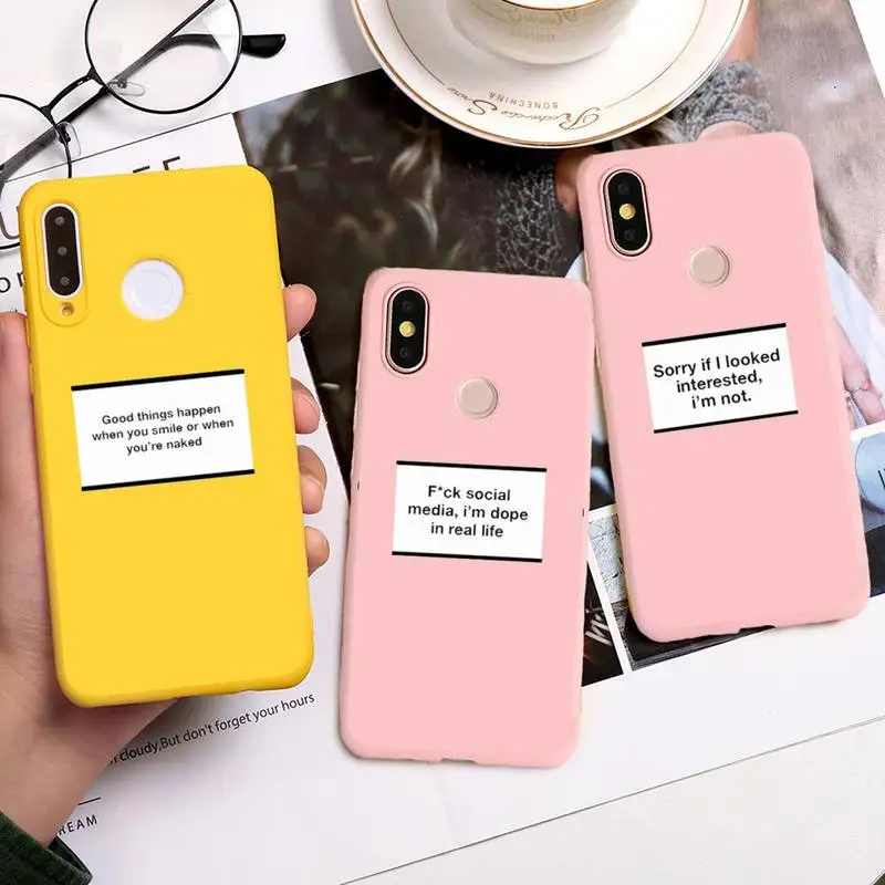 

Funny Simple text Letters coque shell cover capa Phone Case Candy Color for iPhone 6 7 8 11 12 s mini pro X XS XR MAX Plus