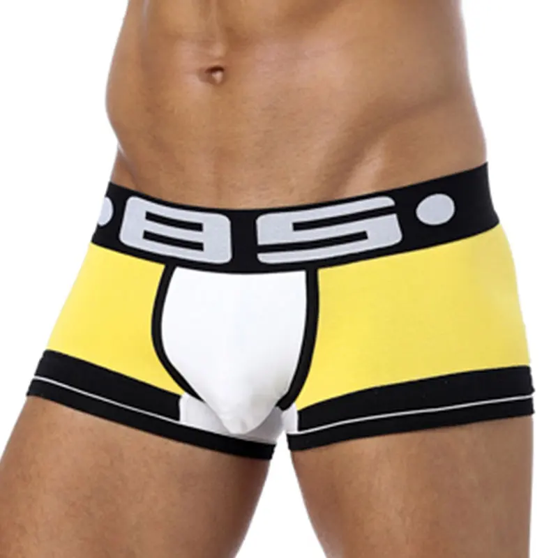 Фото BS Brand Boxer Sissy sexy Men Cotton Breathable Underpants Underwear Cueca Male Panties Cuecas boxershorts cueca masculina | Мужская