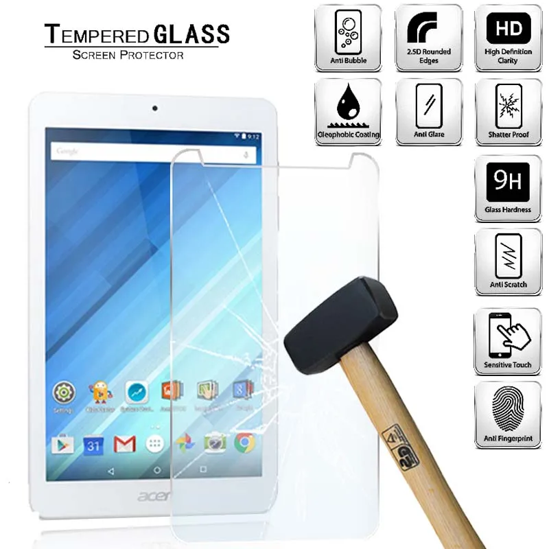 Tablet Tempered Glass Screen Protector Cover for Acer Iconia One 8 B1-850 8"Anti-fingerprint Screen Protector Film
Tablet Tempered Glass Screen Protector Cover for Acer Iconia One 8 B1-850 8"Anti-fingerprint Screen Protector Film