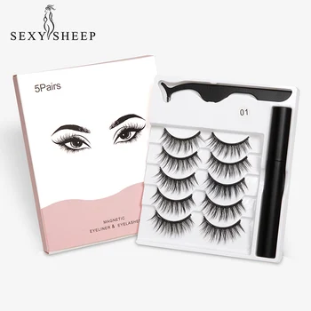 5 PairsMagnet Eyelash Magnetic Liquid Eyeliner& Magnetic False Eyelashes & Tweezer Set Waterproof Long Lasting Eyelash Extension
5 PairsMagnet Eyelash Magnetic Liquid Eyeliner& Magnetic False Eyelashes & Tweezer Set Waterproof Long Lasting Eyelash Extension