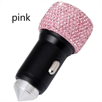 2.1A Mini 12V-24V Car Charger Adapter LED Display Dual USB Phone Charger Rhinestones Crystal Car-Charger for Xiaomi Samsung
2.1A Mini 12V-24V Car Charger Adapter LED Display Dual USB Phone Charger Rhinestones Crystal Car-Charger for Xiaomi Samsung