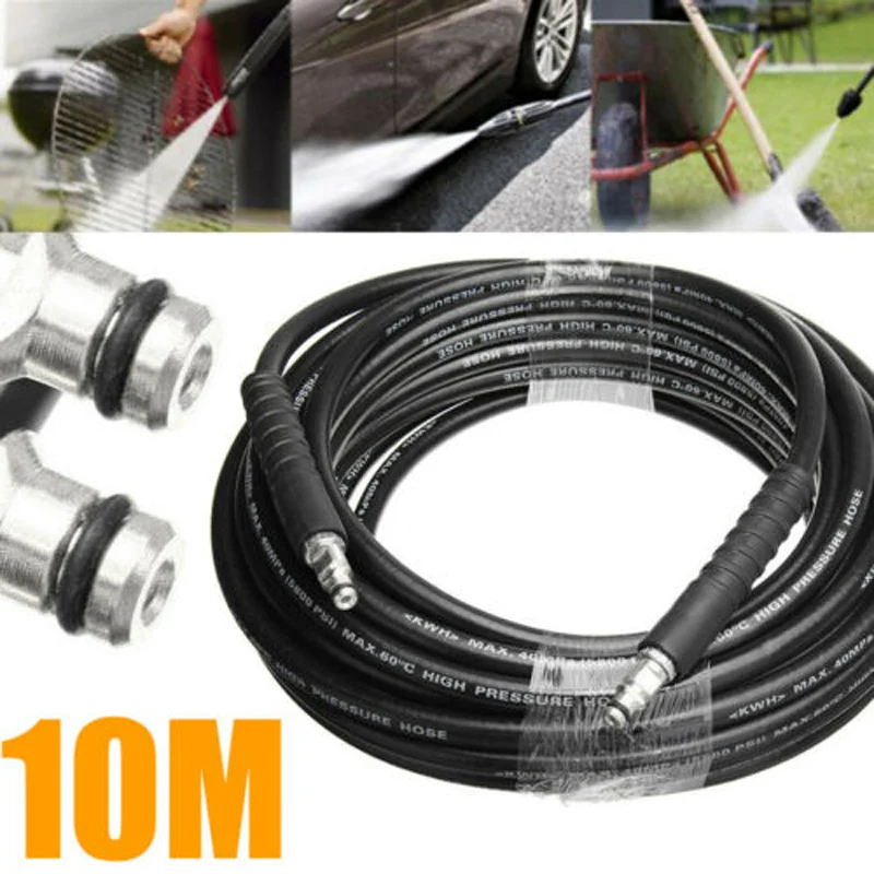 10M High Pressure Washer Water Cleaning Hose For Karcher K2 K3 K4 K5 K Series Used For Electronic Cooling Machine
10M High Pressure Washer Water Cleaning Hose For Karcher K2 K3 K4 K5 K Series Used For Electronic Cooling Machine