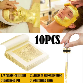 Pure Hand-made Foil Paper 24K Gold Mask Mask paste Collagen Face Mask Moisturizing Detoxification Anti-aging Skin Care mask#1219
Pure Hand-made Foil Paper 24K Gold Mask Mask paste Collagen Face Mask Moisturizing Detoxification Anti-aging Skin Care mask#1219