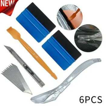 New Cleaning Brushes 6 Pieces Set Car Wrap Tool Kit Felt Squeegee Cutter Sticker Auto Application Car Use 2020
New Cleaning Brushes 6 Pieces Set Car Wrap Tool Kit Felt Squeegee Cutter Sticker Auto Application Car Use 2020