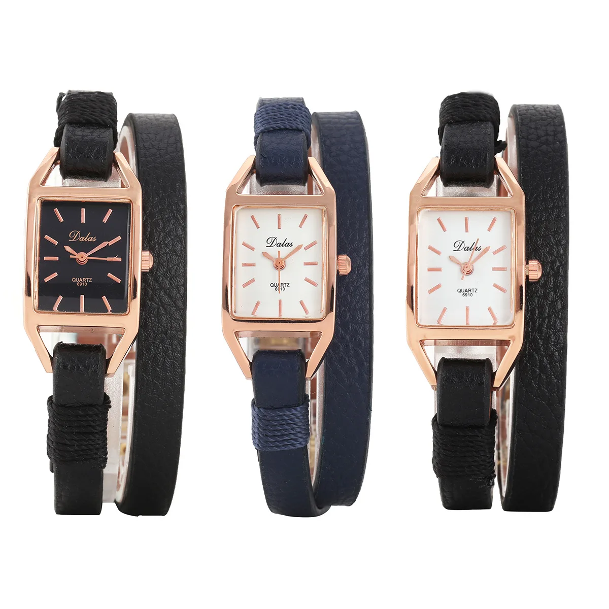 Dalas Long Leather Watch Strap 6910 Rectangular Dial around Two Laps Three Button Fine Quartz Watch
Dalas Long Leather Watch Strap 6910 Rectangular Dial around Two Laps Three Button Fine Quartz Watch